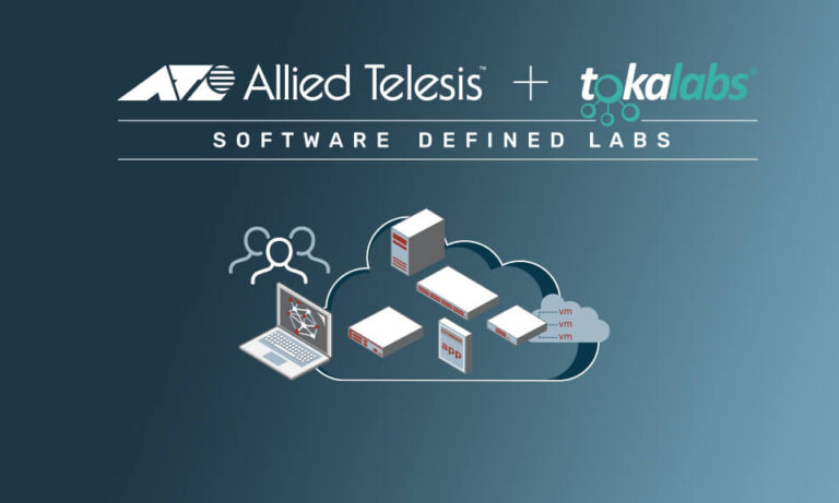 Allied Telesis plus Tokalabs, software defined labs illustration