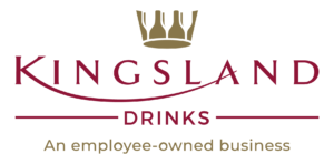 Kingsland Drinks logo with a tagline