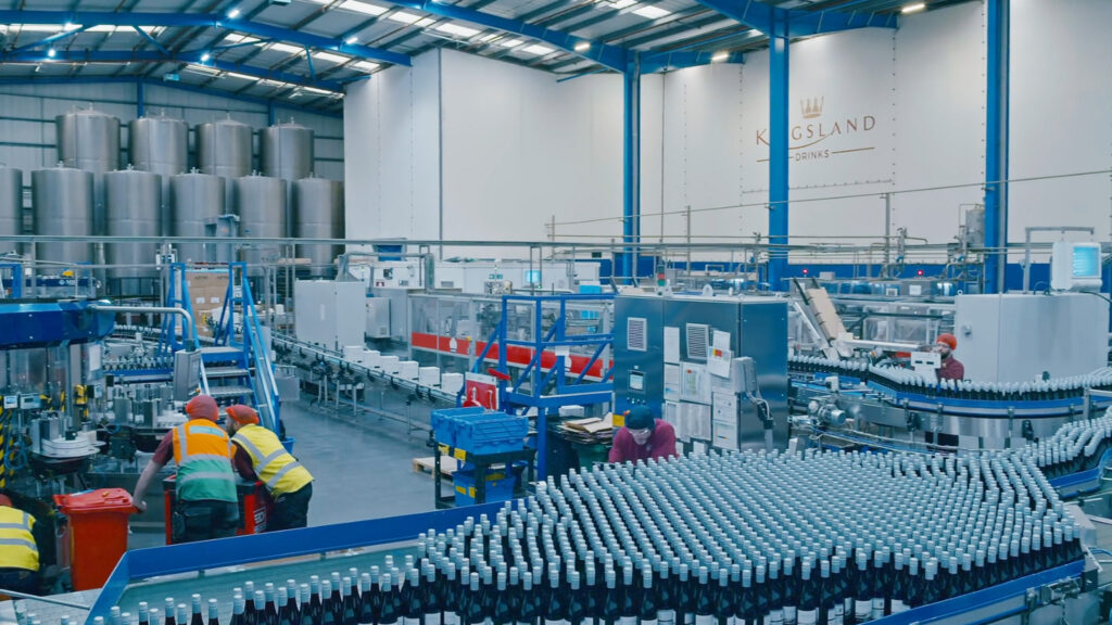Inside Kingsland drinks factory