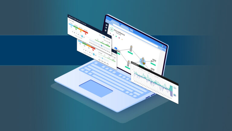 Laptop showing Vista Manager screens